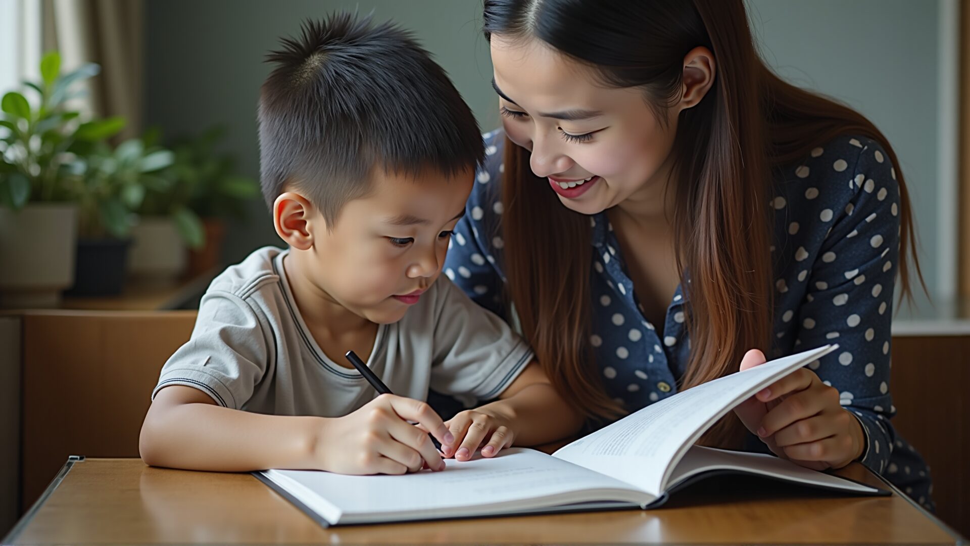 家庭教師から勉強を教わるラオスの子どもたち。4万円の寄付で、貧困による教育機会の損失を防ぐことができる。