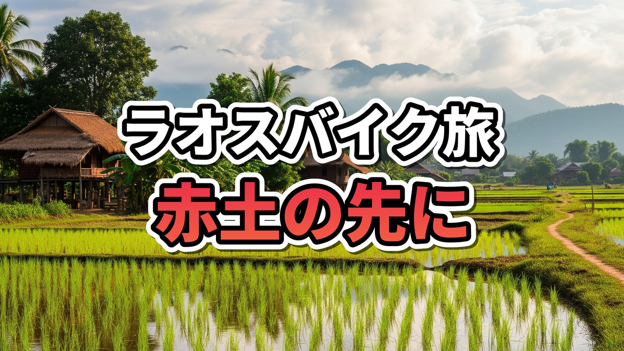 【ラオス・バイク旅】絶景か地獄か？赤土の激坂を越えた先にある「桃源郷」の実態