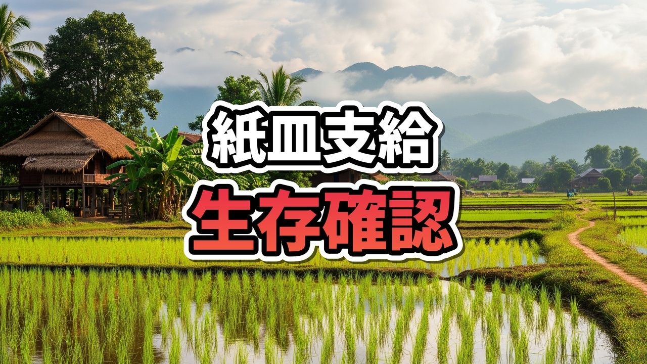 2025年シーゲームズのギフトバッグから紙皿を取り出して笑うラオス代表のアドン選手